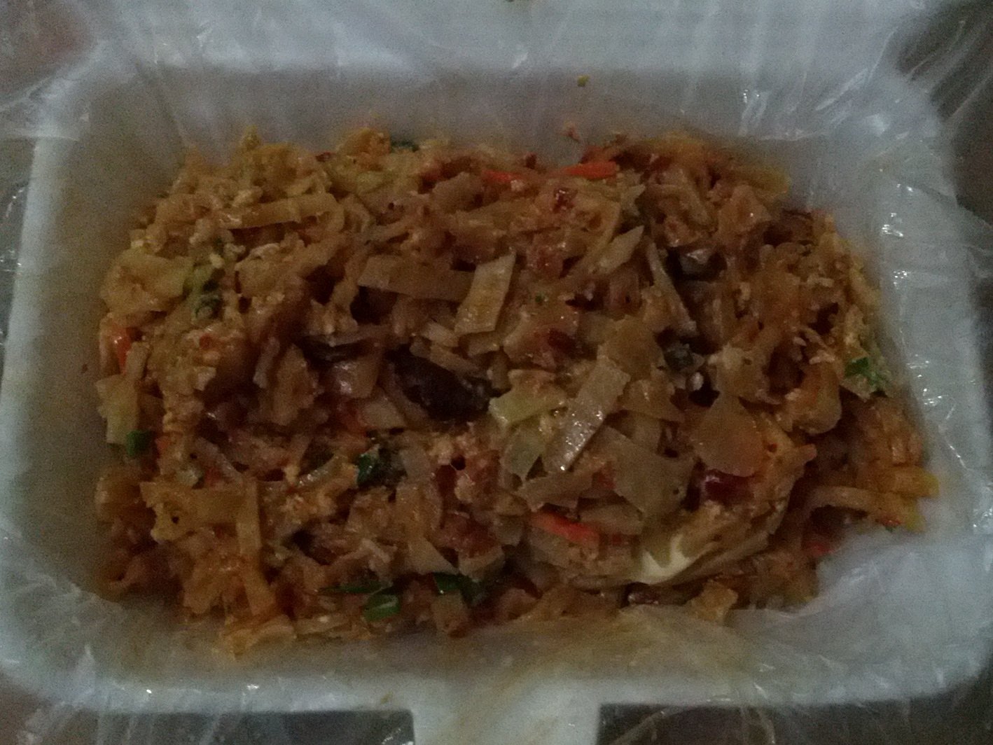 Takeaway box of kottu roti